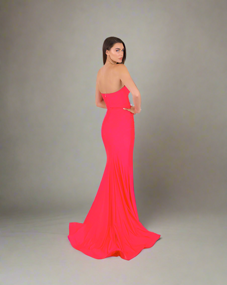 Jessica Angel - 2522 - Strapless Gown with Ruched Bodice