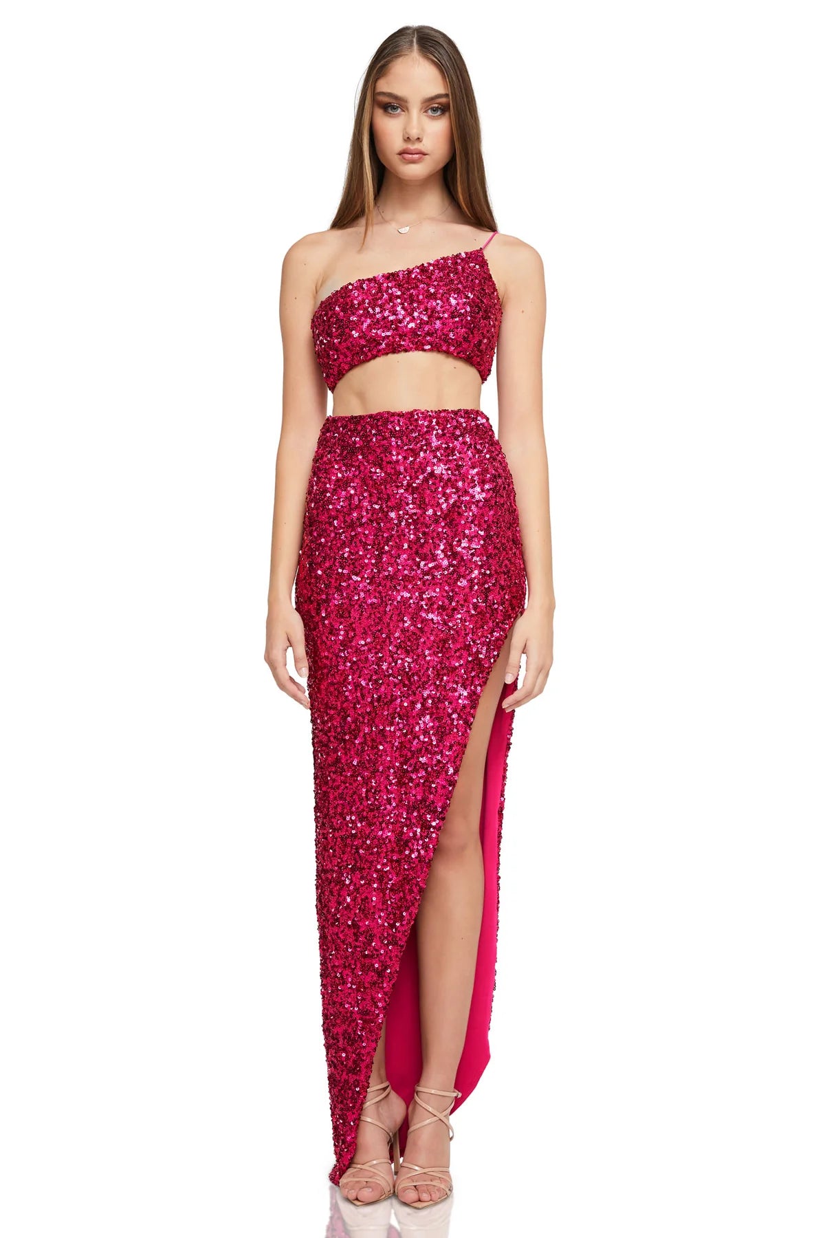 Nookie - Smoke Show - Sequin Dress & Crop Ensemble