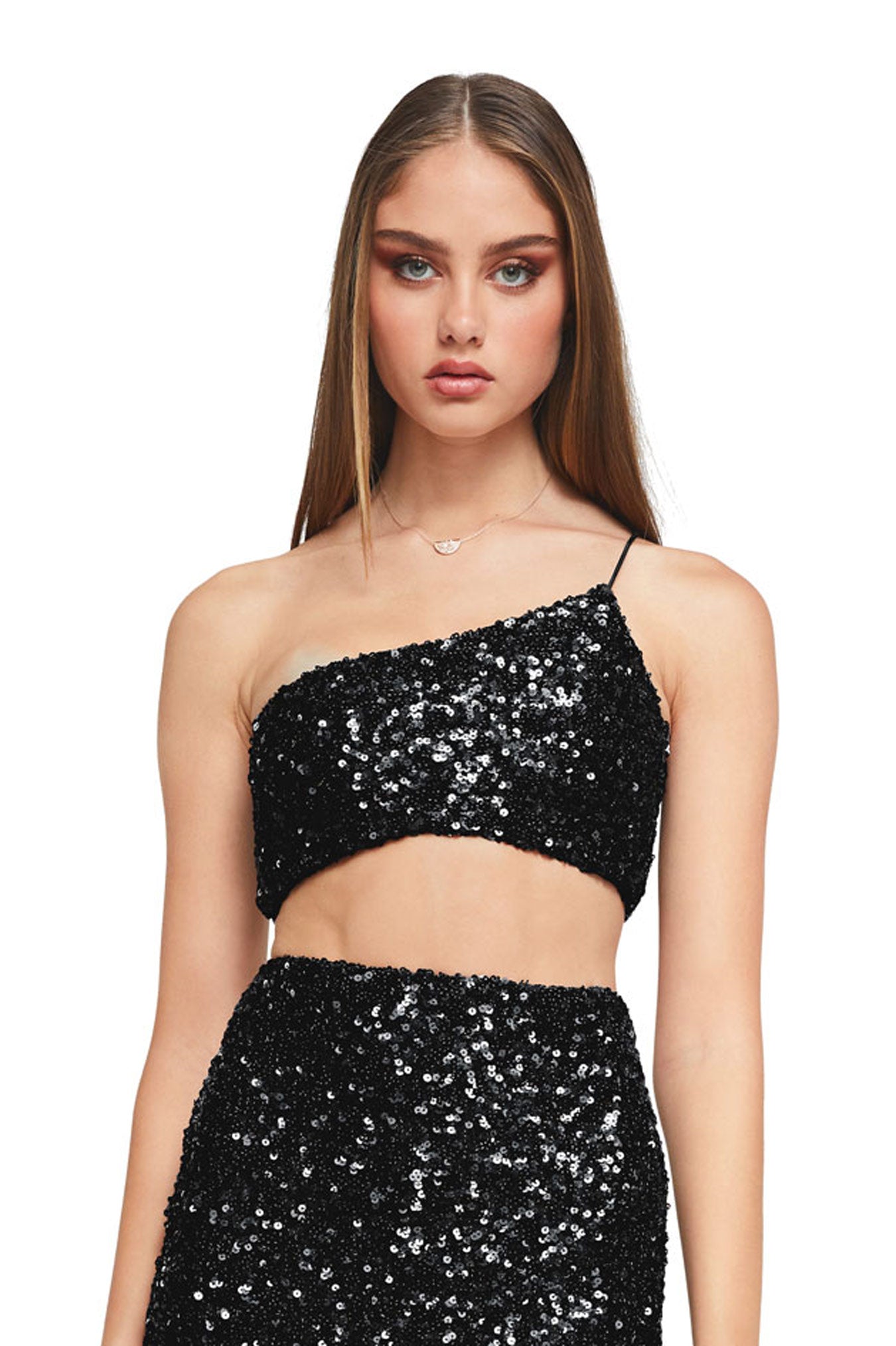 Nookie - Smoke Show - Sequin Dress & Crop Ensemble