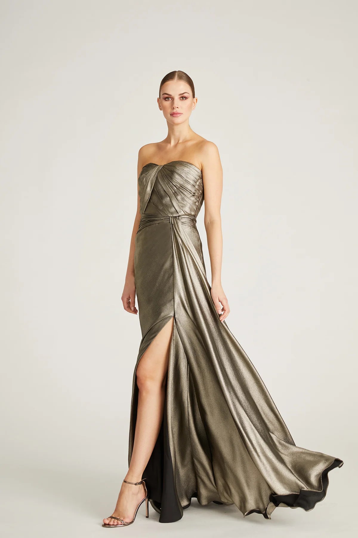 THEIA - 88110306 - FARREN STRAPLESS DRAPED GOWN